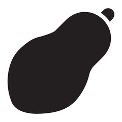 papaya glyph icon