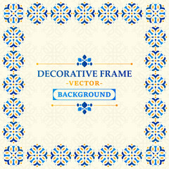 colorful art frame design template