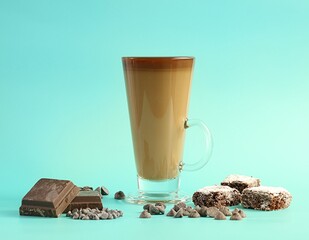 Cappuccino  and chocolate