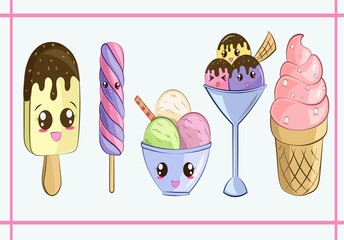 icecream clipart set