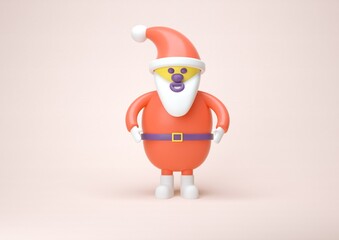 Santa Claus Christmas New Year 3d render