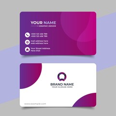 Creative Modern Professional Business card Vector Design