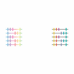 abacus icon vector background