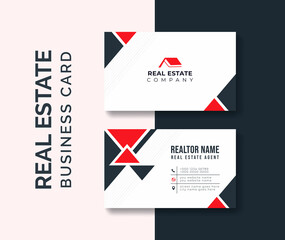 real estate commercial business card, Business card real estate agent, Agency business card, Real estate name card, realtor minimal simple business card design,  realty business card design visiting