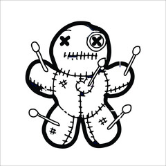 Voodoo dols coloring page for all ages
