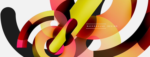 Circle abstract background. Vector illustration for wallpaper banner background card or landing page