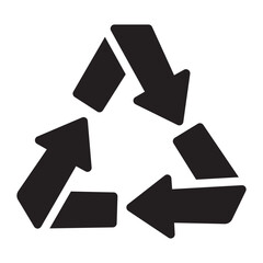 recycle symbol glyph icon