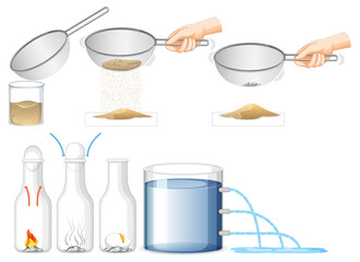 Obraz premium Set of equipment needed for science experiment
