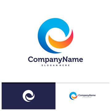 Letter E logo vector template, Creative E logo design concepts