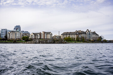 buildings by the water