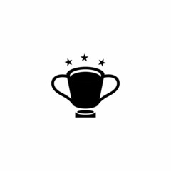 Trophy Cup Vector flat icon Illustration design