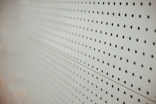 Closeup of a white modern wall with the blurreed background