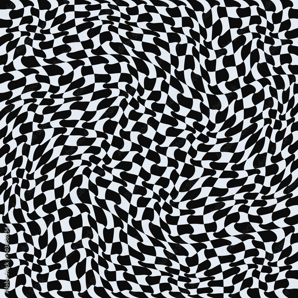 Leinwandbilder checkerboard optical pattern. vector simple striped checkered pattern.