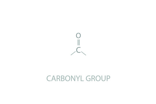 Carbonyl group molecular skeletal chemical formula.	
