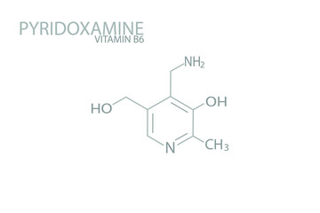 Doxamine molecular skeletal chemical formula.	
