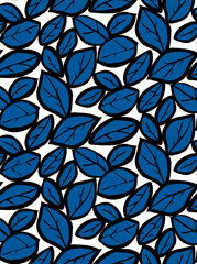 Obraz na płótnie Canvas Seamless leaf pattern, floral print.
