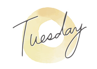 手書きの曜日アイコン_火曜日
