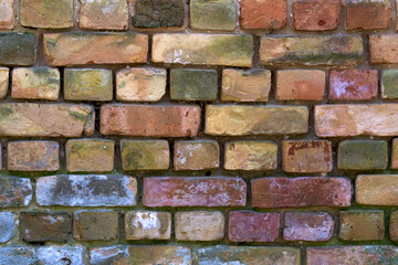 Background from the wall of the old brick.