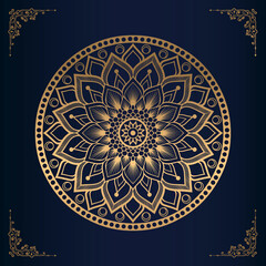 Floral mandala decorative design elements 