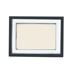 Frame Isolated On A White Background Hand Drawn Illustration	