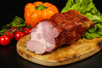 Delicous smoked pork for snack