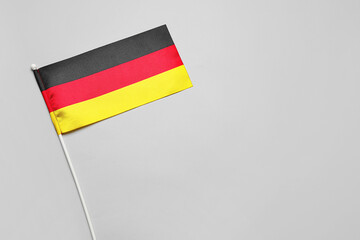 National flag of Germany on grey background, closeup