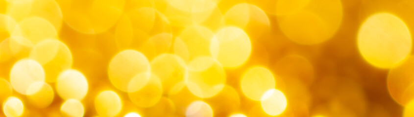 Golden bokeh as an abstract background.