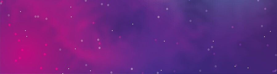 Abstract background using sky pattern with variations of purple, red and black colors. There is a white circle and an area of red light. long landscape size
