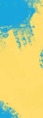 Abstract Blue Yellow paint Background. Vector illustration design