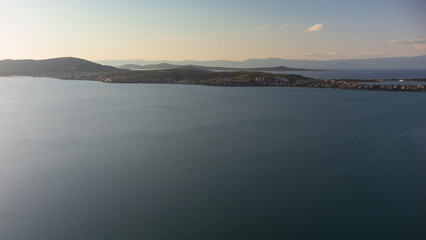 Balikesir Ayvalik aerial view. High quality photo