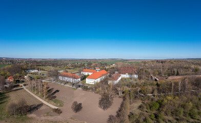 Fototapeta premium Quarmbeck Stadt Quedlinburg Harz Luftbild