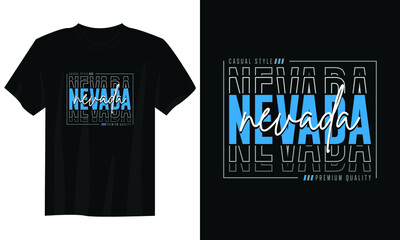 nevada typography t shirt design, motivational typography t shirt design, inspirational quotes t-shirt design