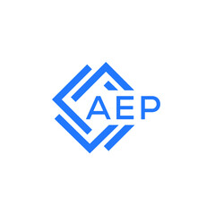 AEP technology letter logo design on white  background. AEP creative initials technology letter logo concept. AEP technology letter design.
