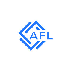 Obraz premium AFL technology letter logo design on white background. AFL creative initials technology letter logo concept. AFL technology letter design. 
