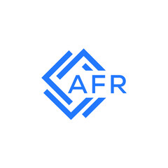 Obraz premium AFR technology letter logo design on white background. AFR creative initials technology letter logo concept. AFR technology letter design. 