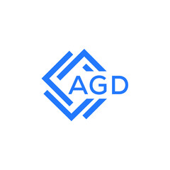 Fototapeta premium AGD technology letter logo design on white background. AGD creative initials technology letter logo concept. AGD technology letter design. 