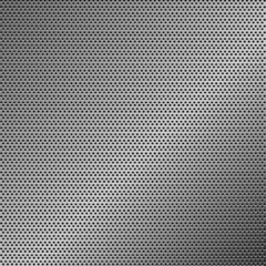 Gray metal background, perforated metal texture. Illustration