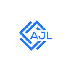 AJL technology letter logo design on white  background. AJL creative initials technology letter logo concept. AJL technology letter design.

