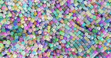 background made of colorful cubes