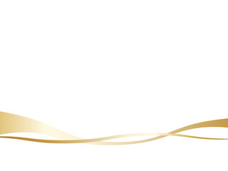 高級感のあるライン背景　横位置　ホワイト＆ゴールド