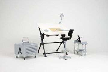 Bureau d'architecture en briques de construction briques