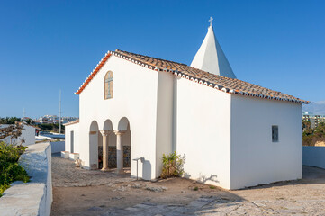 Chapel of Nossa Senhora da Rocha in Armacao de Pera on the Algarve