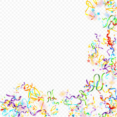 ribbon spiral confetti carnival color shine gift