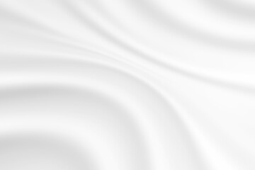 Abstract white fabric with soft wave texture background