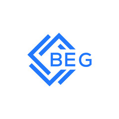 BEG technology letter logo design on white  background. BEG creative initials technology letter logo concept. BEG technology letter design.