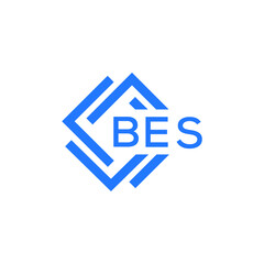 BES technology letter logo design on white  background. BES creative initials technology letter logo concept. BES technology letter design.
