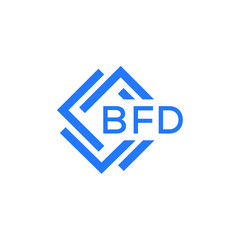 BFD technology letter logo design on white  background. BFD creative initials technology letter logo concept. BFD technology letter design.