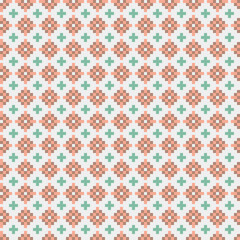 Fototapeta premium Abstract Cross Pattern generative computational art illustration