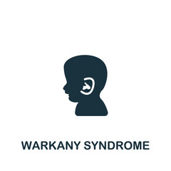 Warkany Syndrome icon. Monochrome simple Deseases icon for templates, web design and infographics