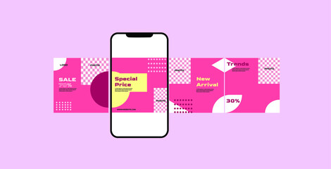 Instagram and social media carousel post template  © Samira